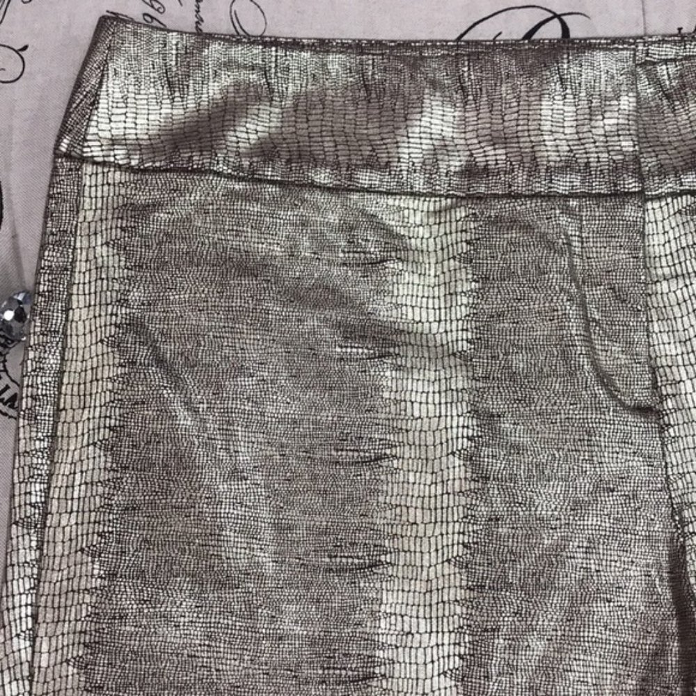 Alfani Tummy-Control Metallic Python-Print Trouser - Picture 5 of 10